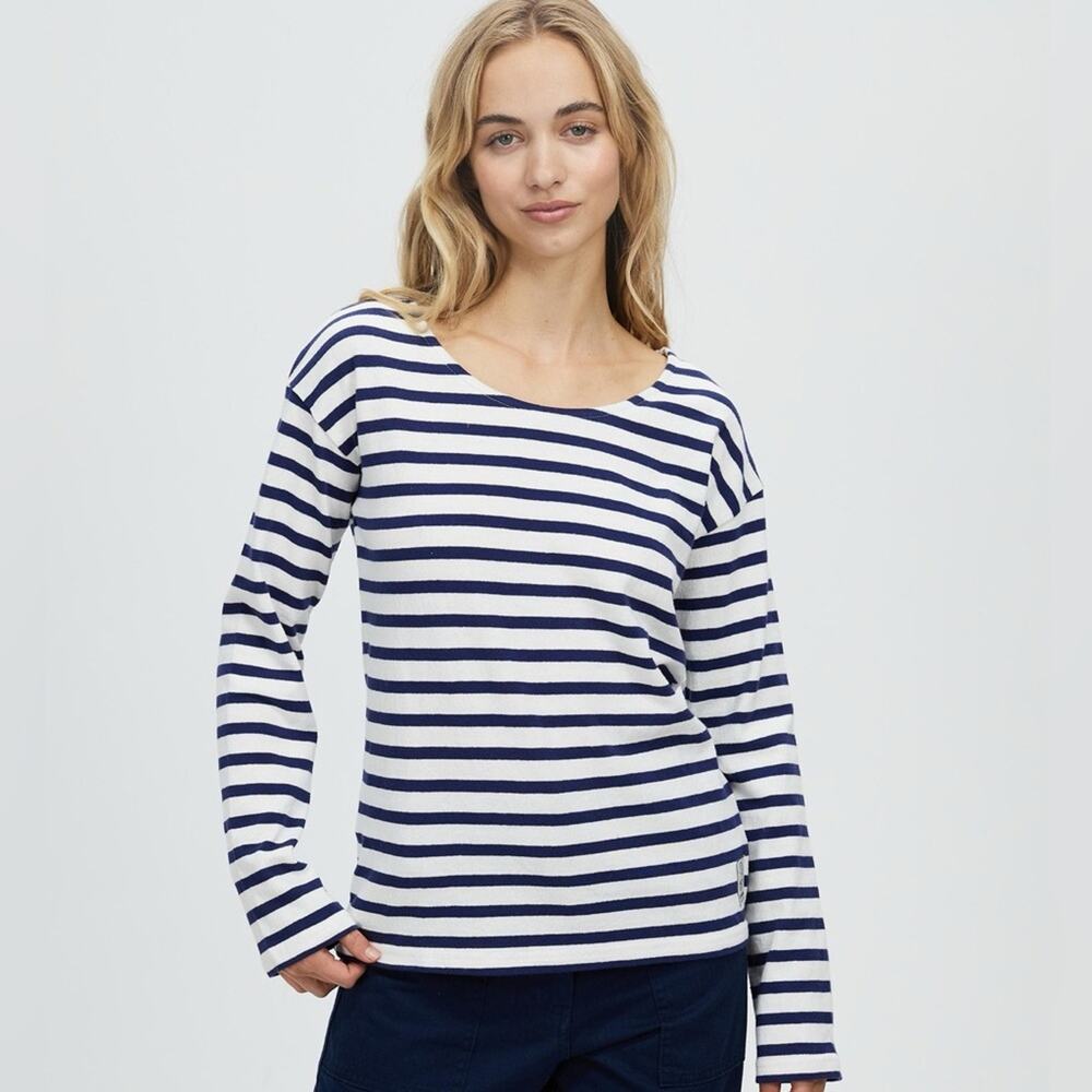 DEUS EX MACHINA Minnie Striped  Surplus Tee Long Sleeve Size 12